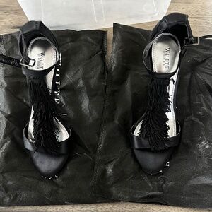 White house black market fringe heels